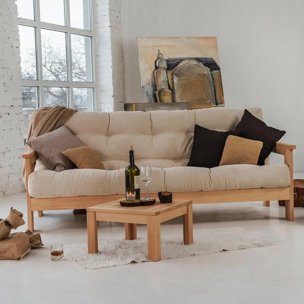 Divano letto in legno massello Kolari