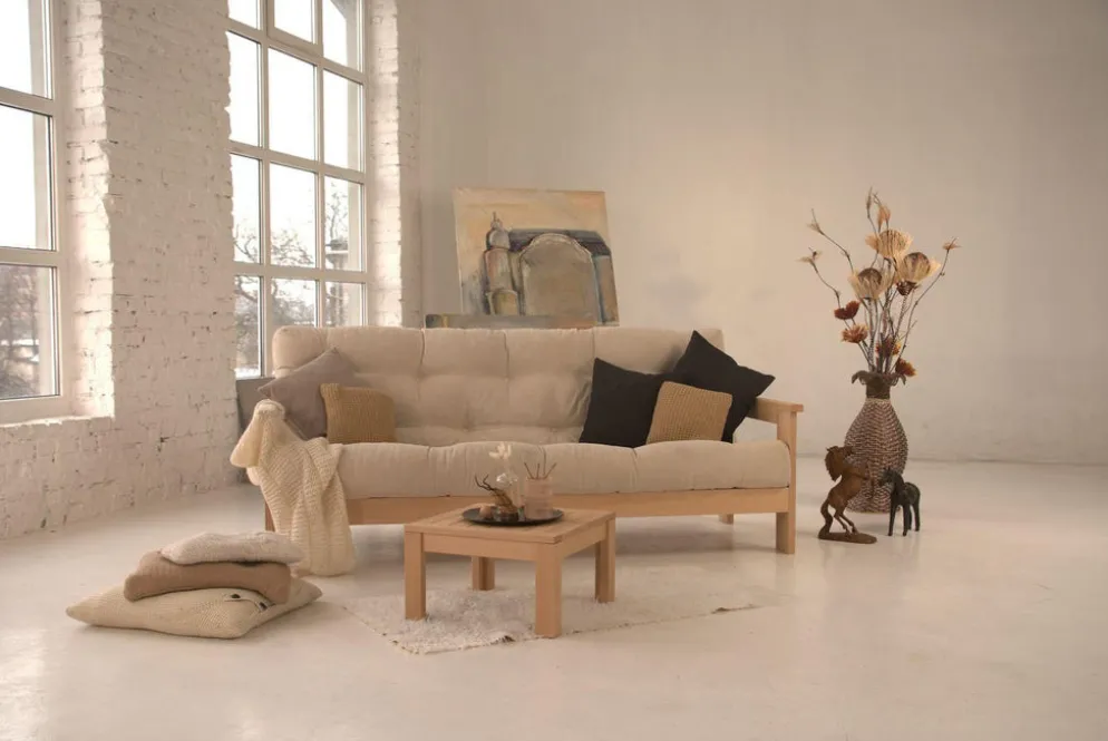 Divano letto in legno massello Kolari