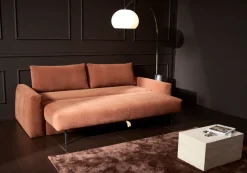 Divano letto matrimoniale con braccioli Cone