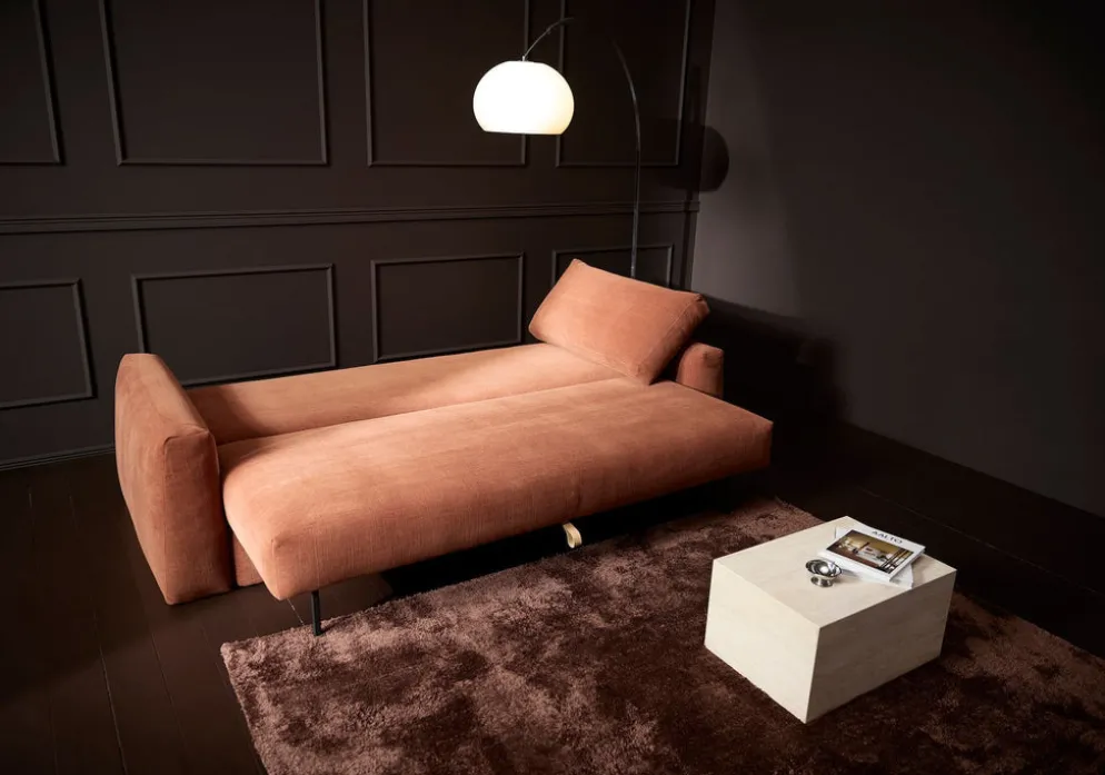 Divano letto matrimoniale con braccioli Cone