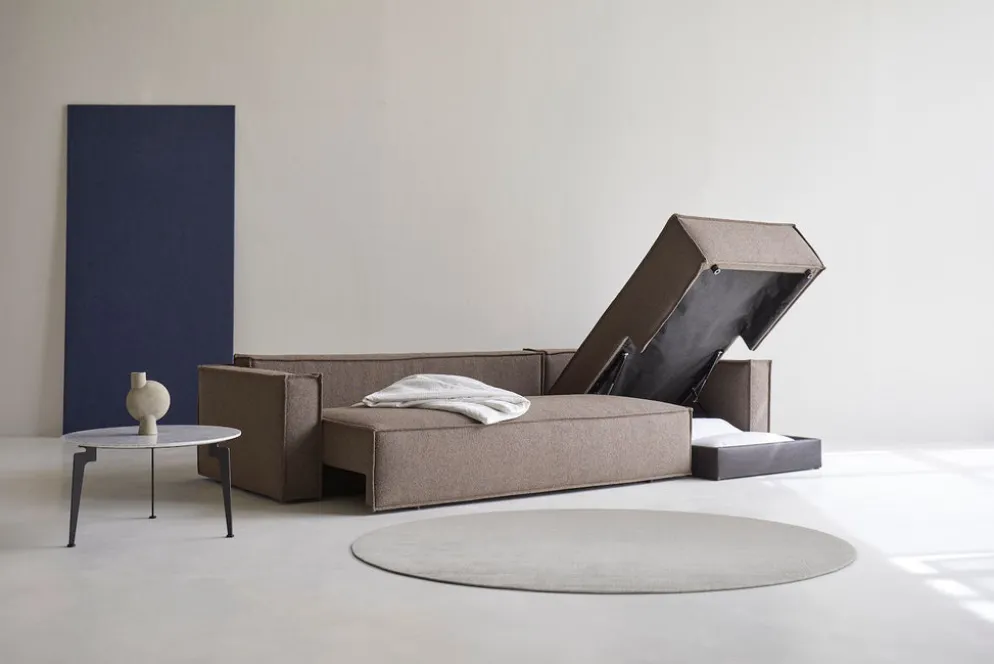 Divano letto matrimoniale con penisola Newilla Lounger