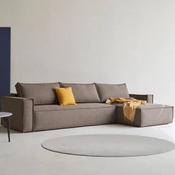 Divano letto matrimoniale con penisola Newilla Lounger