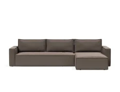 Divano letto matrimoniale con penisola Newilla Lounger