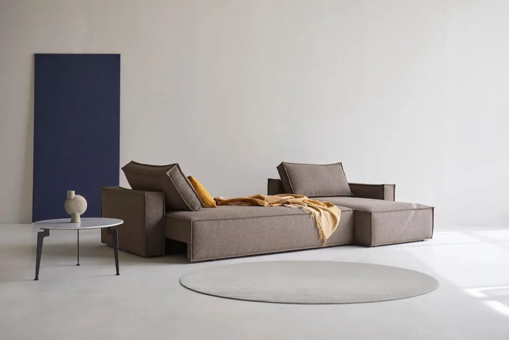 Divano letto matrimoniale con penisola Newilla Lounger