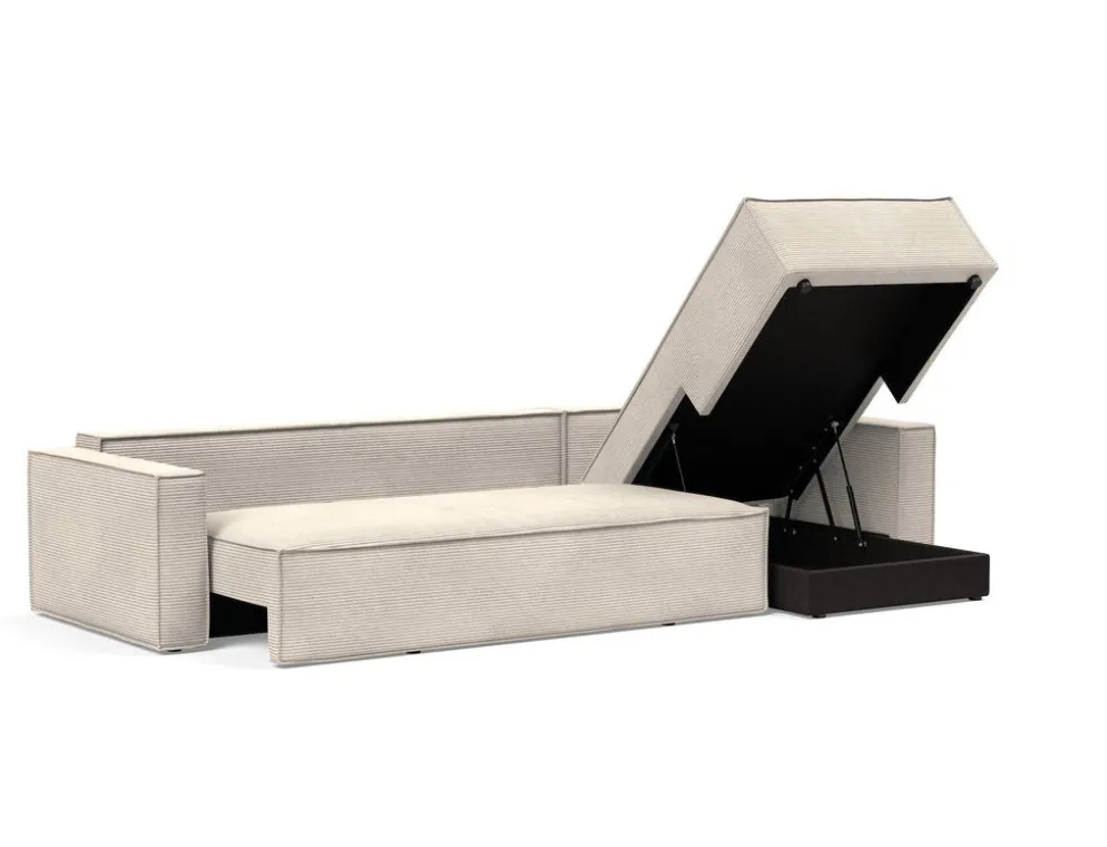 Divano letto matrimoniale con penisola Newilla Lounger