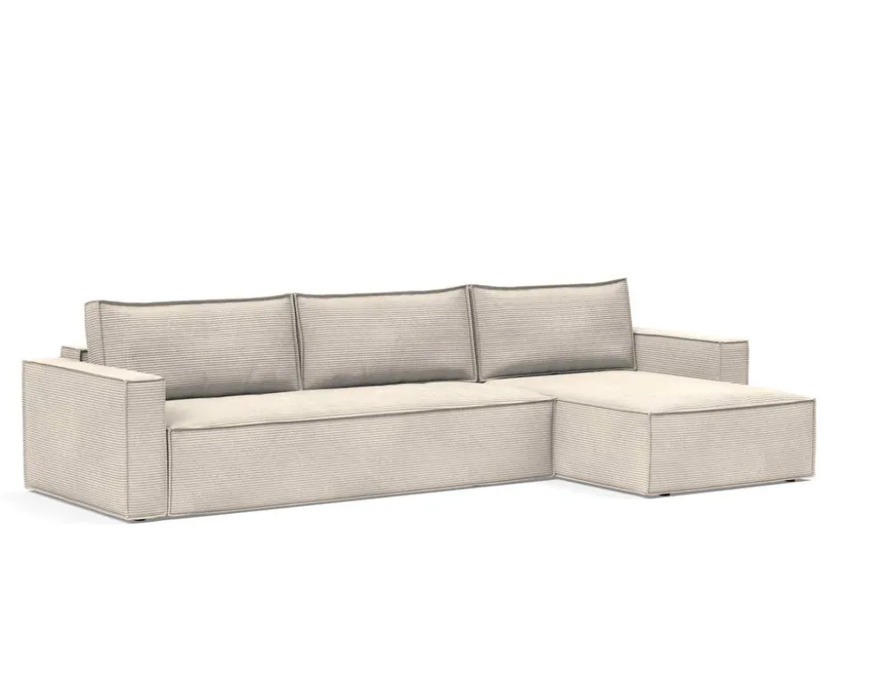 Divano letto matrimoniale con penisola Newilla Lounger