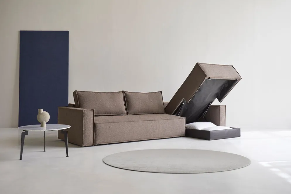 Divano letto matrimoniale con penisola Newilla Lounger