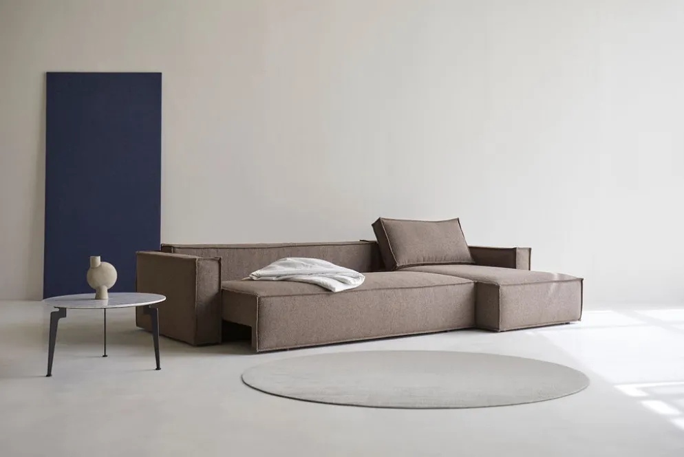 Divano letto matrimoniale con penisola Newilla Lounger