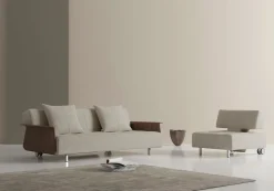 Divano letto matrimoniale con braccioli Longhorn