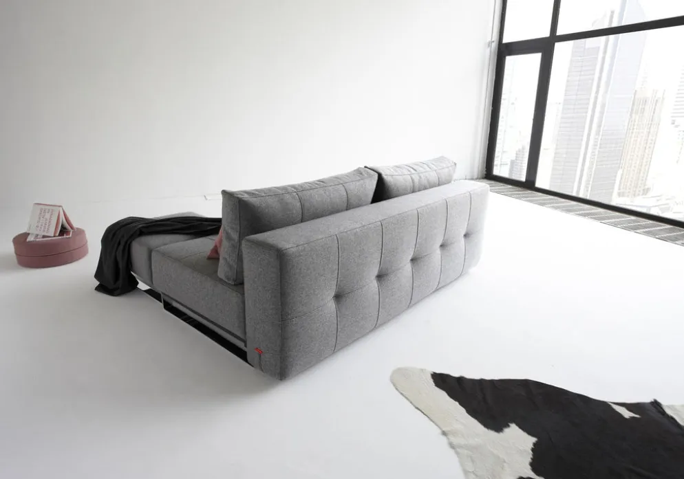 Divano letto matrimoniale in tessuto Supremax Deluxe