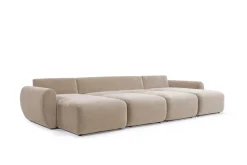 Divano letto matrimoniale Norum Curve U