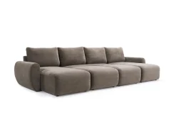 Divano letto matrimoniale Norum Curve U