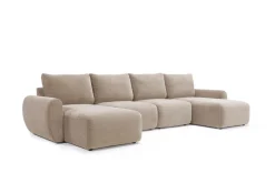 Divano letto matrimoniale Norum Curve U