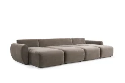 Divano letto matrimoniale Norum Curve U