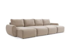 Divano letto matrimoniale Norum Curve U
