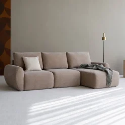 Divano letto matrimoniale Norum Curve Chaise