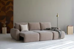 Divano letto matrimoniale Norum Curve Chaise