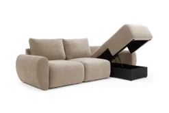 Divano letto matrimoniale Norum Curve Chaise