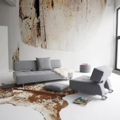 Divano letto matrimoniale su ruote 210 cm Longhorn