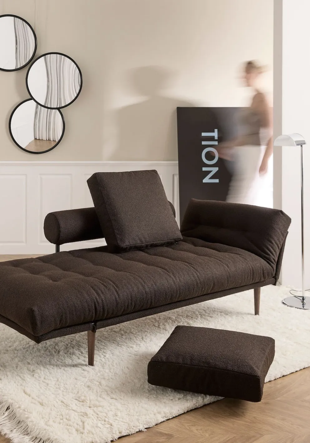 Divano letto singolo Rollo lettino salvaspazio 80x200 cm