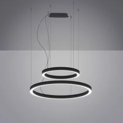 Lampadario sospensione 2 anelli a LED Bellai Home