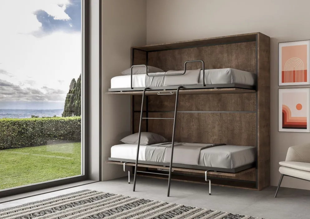 Letto a castello a scomparsa Auda