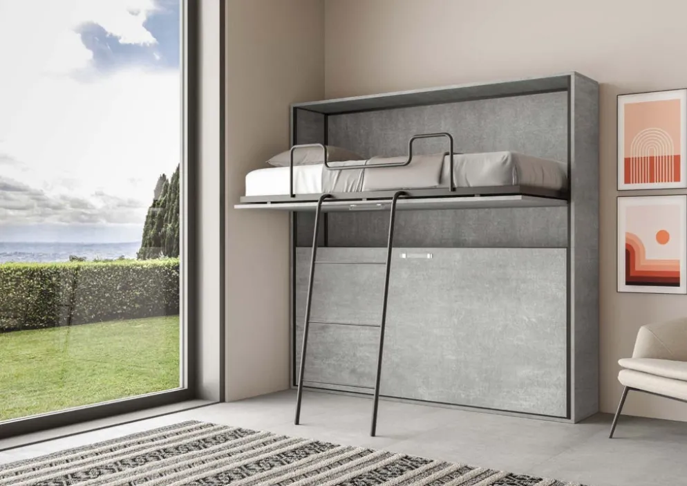 Letto a castello a scomparsa Auda