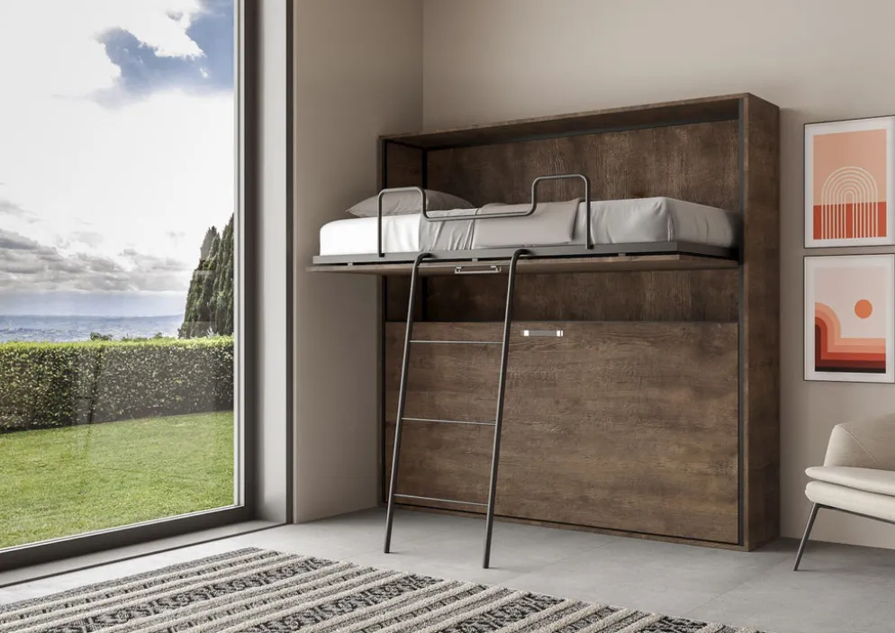 Letto a castello a scomparsa Auda