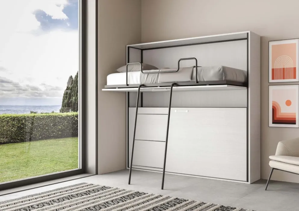 Letto a castello a scomparsa Auda