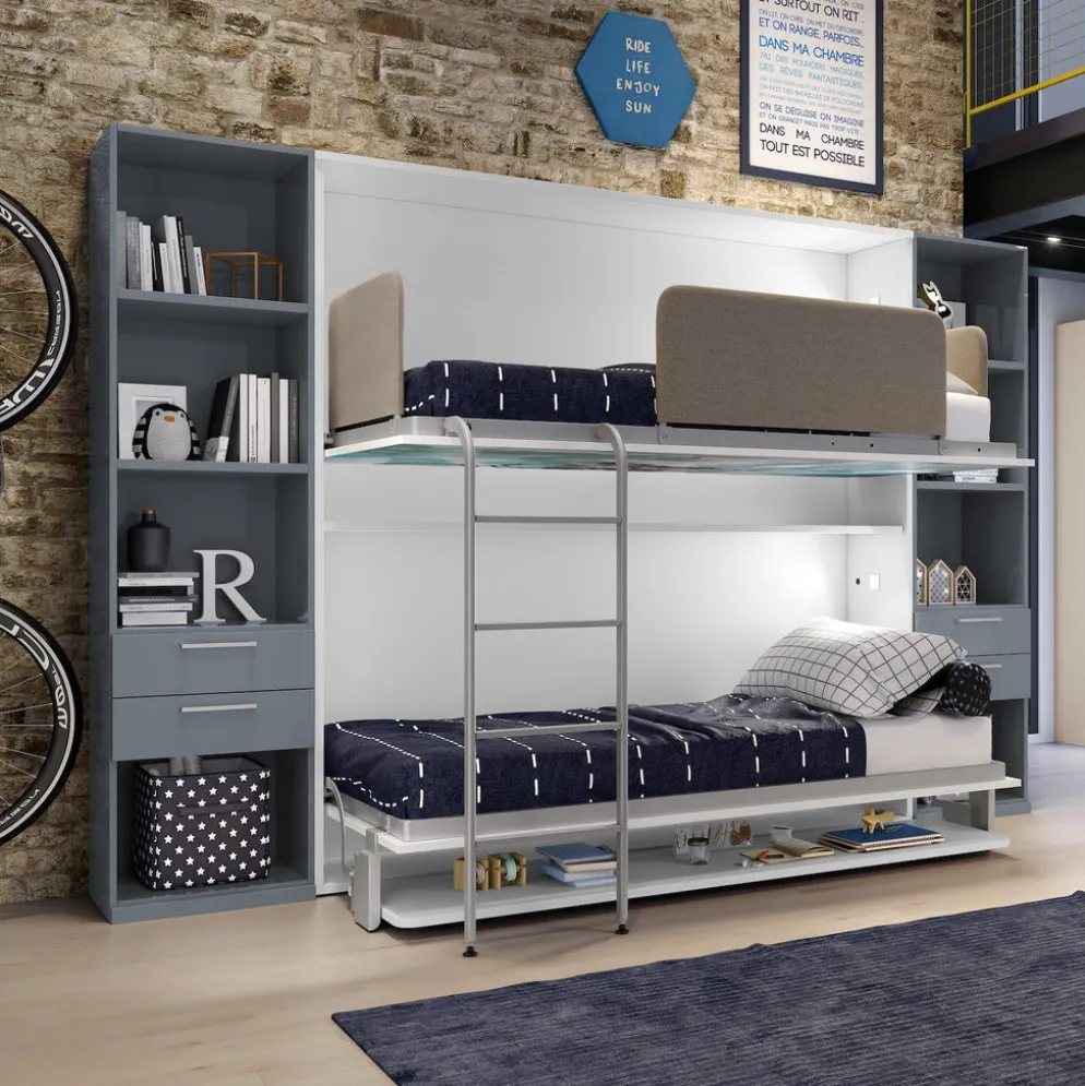Letto a castello a scomparsa design moderno Express