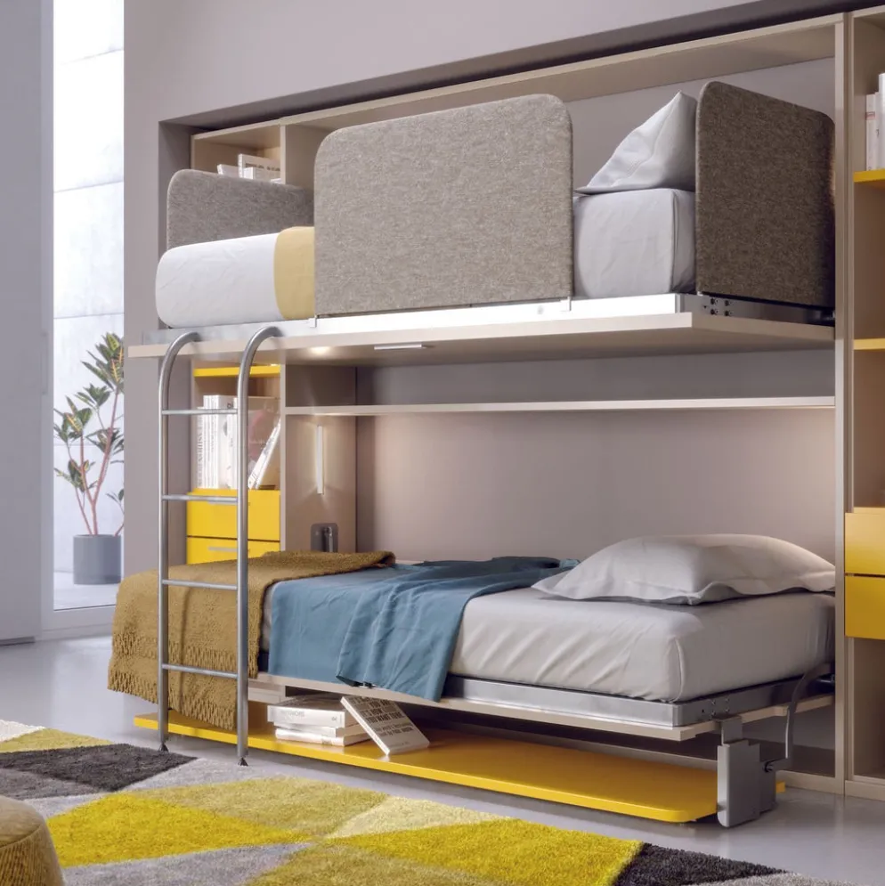 Letto a castello a scomparsa design moderno Express
