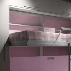 Letto a castello a scomparsa due letti indipendenti Duetto