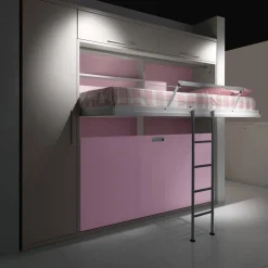 Letto a castello a scomparsa due letti indipendenti Duetto