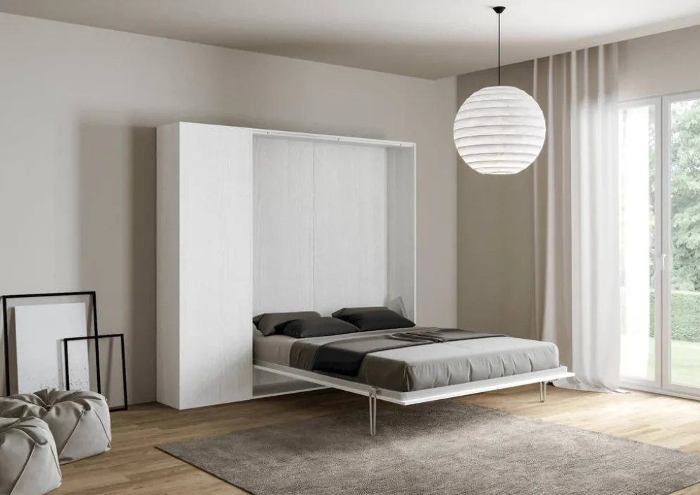 Letto a scomparsa alla francese con colonna Lexton