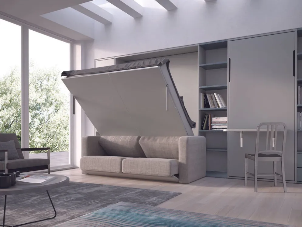 Letto a scomparsa con divano Basic