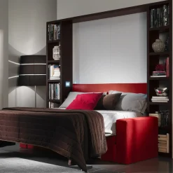Letto a scomparsa con divano Cubo