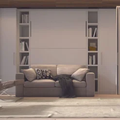 Letto a scomparsa con divano Cubo