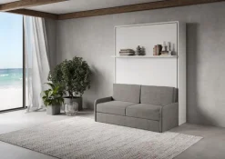 Letto a scomparsa con divano e mensola Capital Sofà