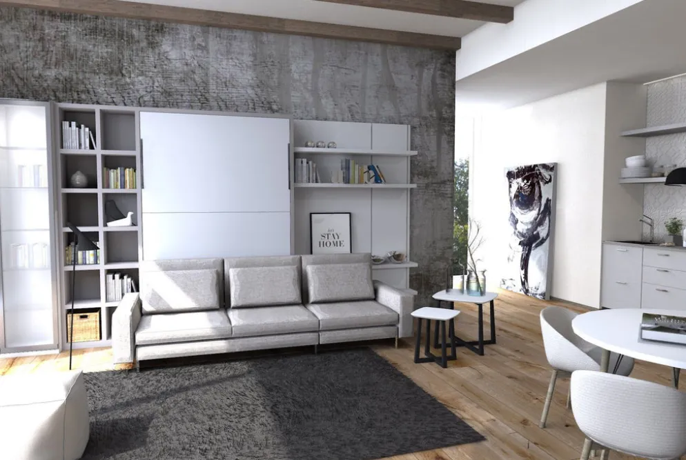 Letto a scomparsa con divano Living