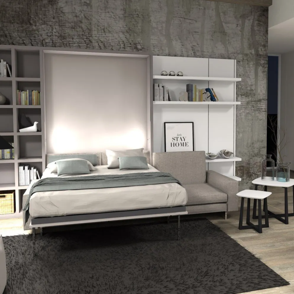 Letto a scomparsa con divano Living