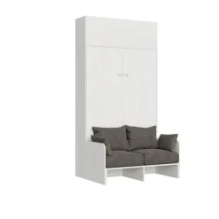 Letto a scomparsa con divano una piazza e mezza e pensile Lexton