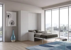 Letto a scomparsa con divano una piazza e mezza e colonna Lexton