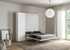 Letto a scomparsa una piazza e mezza con colonna Lexton