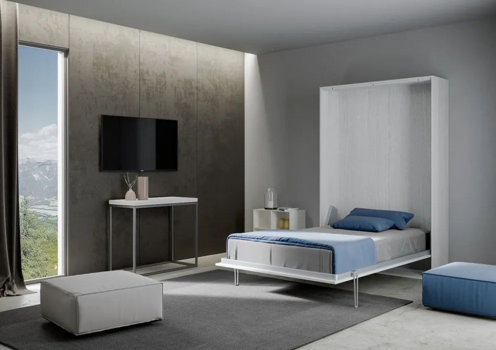 Letto a scomparsa una piazza e mezza Lexton