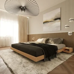 Letto in legno massello Soren Natural