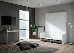Letto matrimoniale a scomparsa con divano Lexton