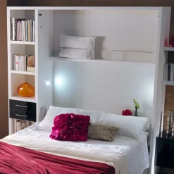 Letto matrimoniale a scomparsa verticale Pratico