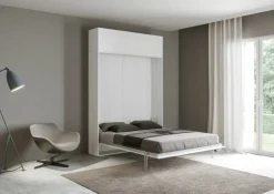 Letto matrimoniale a scomparsa con pensile Lexton