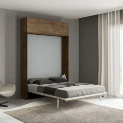 Letto matrimoniale a scomparsa con pensile Lexton