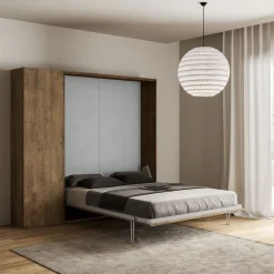 Letto matrimoniale a scomparsa con colonna Lexton